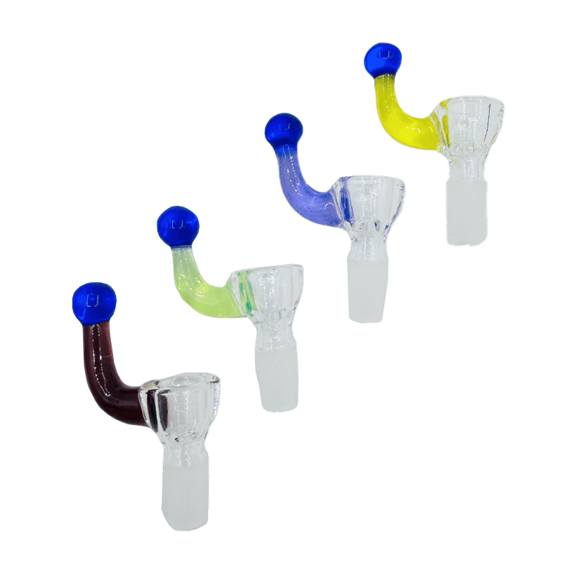 Color Handle Glass Bowl - Assorted (CC489)