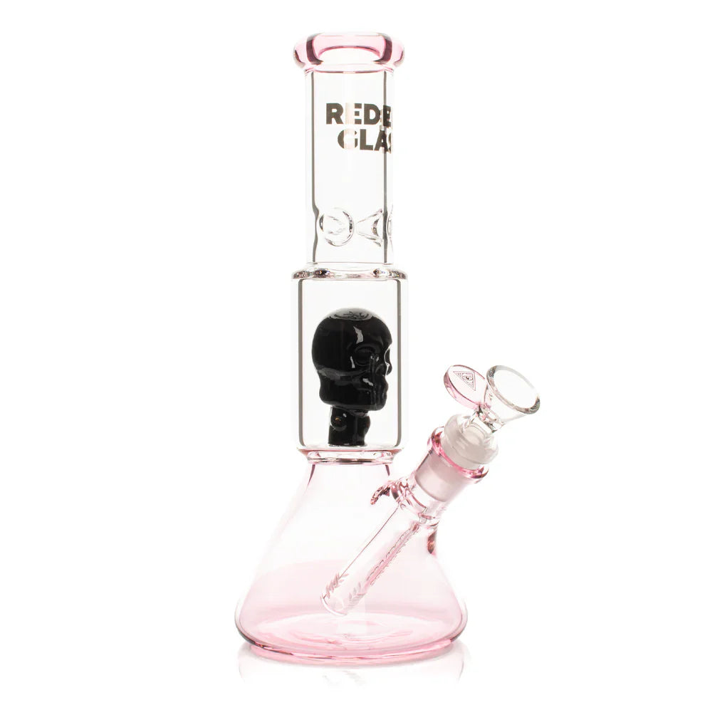 Red Eye Glass® | 11" Dual Chamber Skull Perc Bong (REG183Pi)