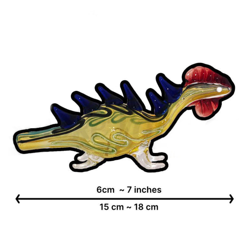 7" Lizard Insideout Glass Pipe [PIP972]