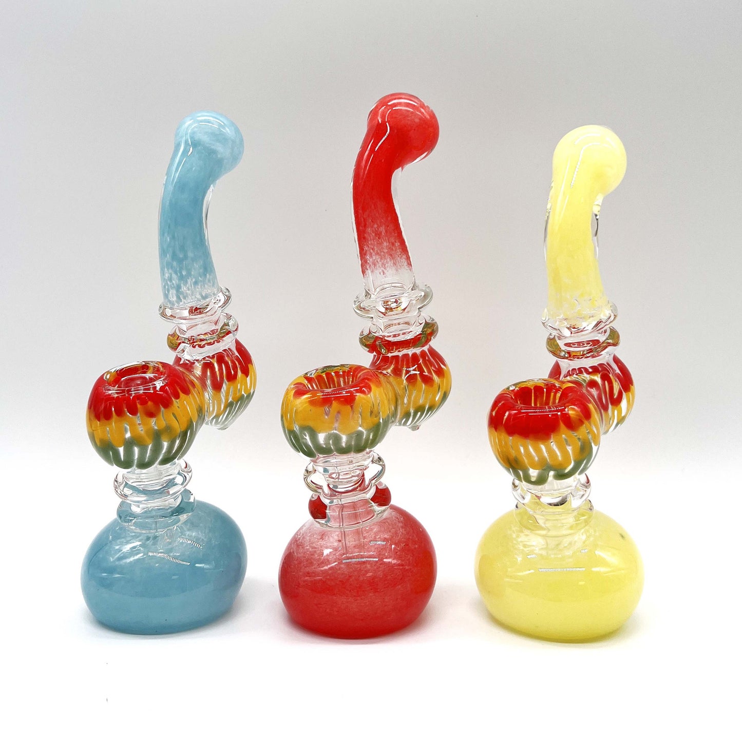 Rasta Bubbler 7" Tall  - Assorted Color