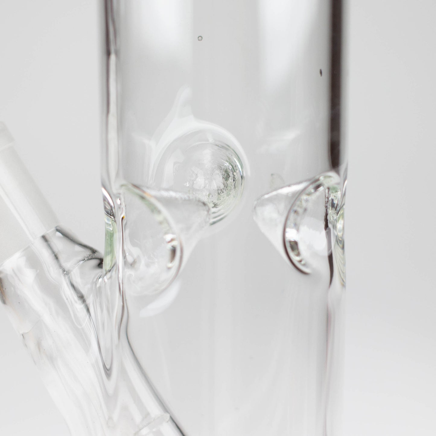 10" Straight tube glass water bong