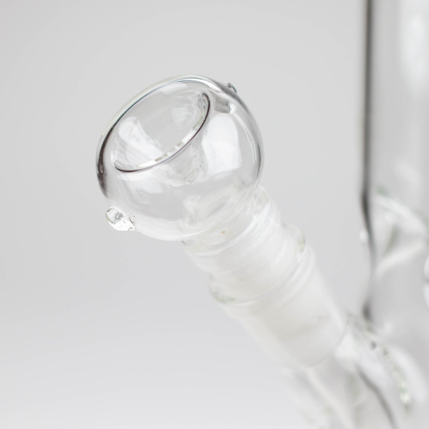 10" Straight tube glass water bong