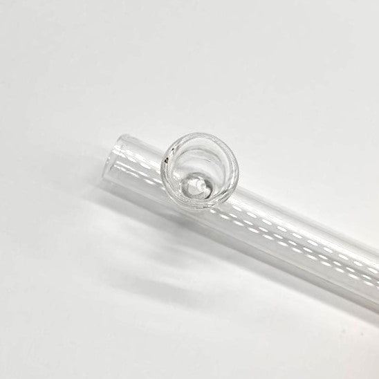 Steamroller Clear Glass Shotgun   Pipe 6" - 2PCS