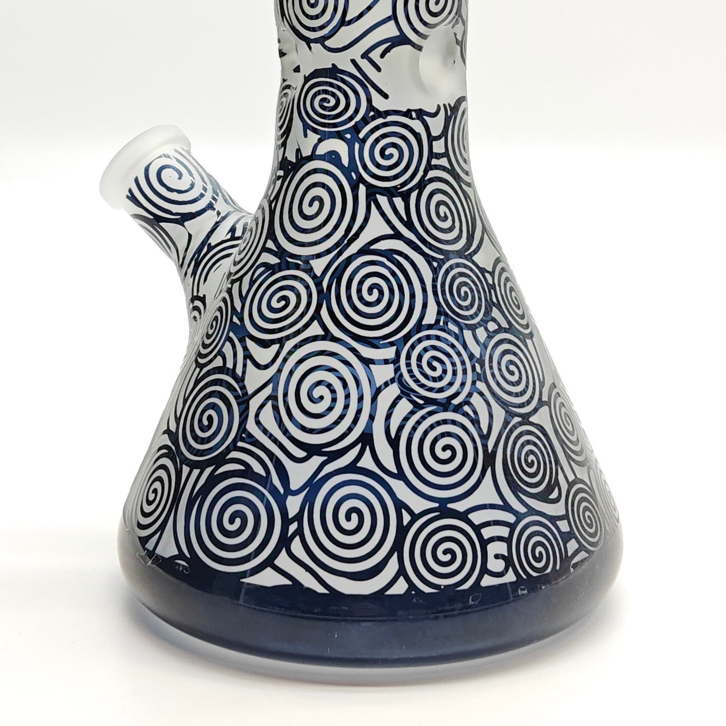 14" 5mm Abstract Design Beaker Glass Bong [LOT0072]