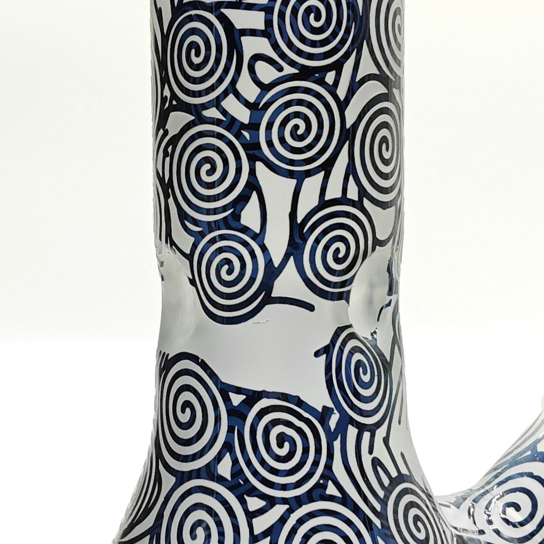 14" 5mm Abstract Design Beaker Glass Bong [LOT0072]