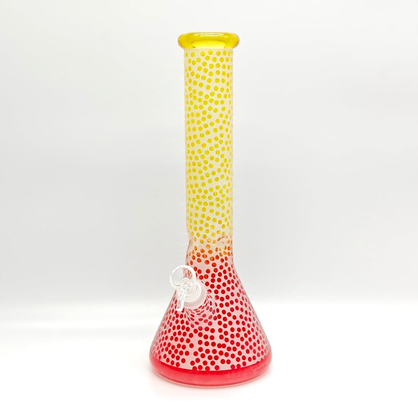 14" 5mm Abstract Design Beaker Glass Bong [LOT0072]