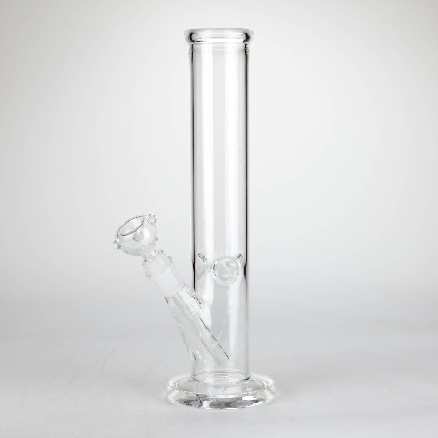 12" Clear Straight Tube Bong