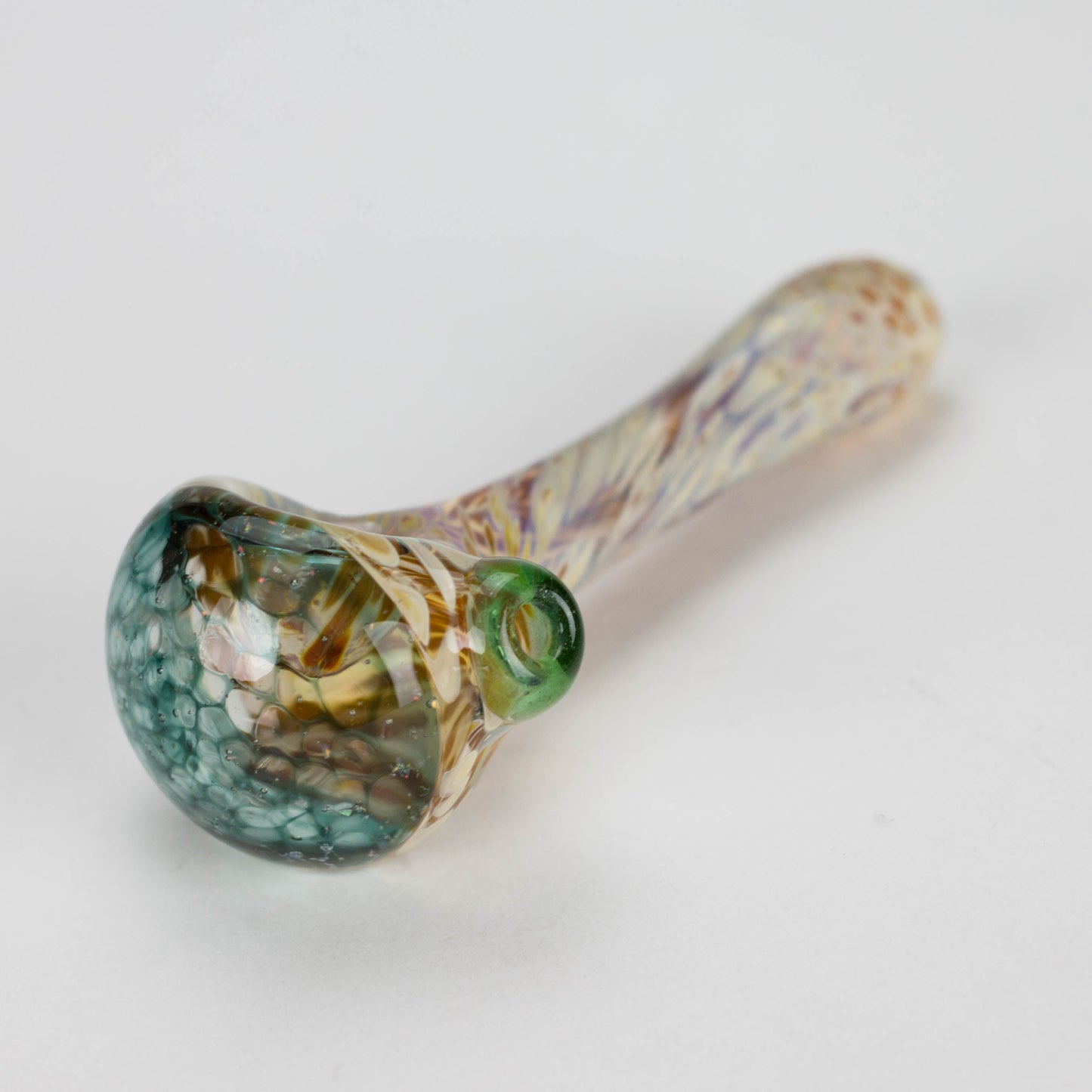 Shine Glassworks | Frit Crushed Opal Honeycombe pipe - Made in Canada