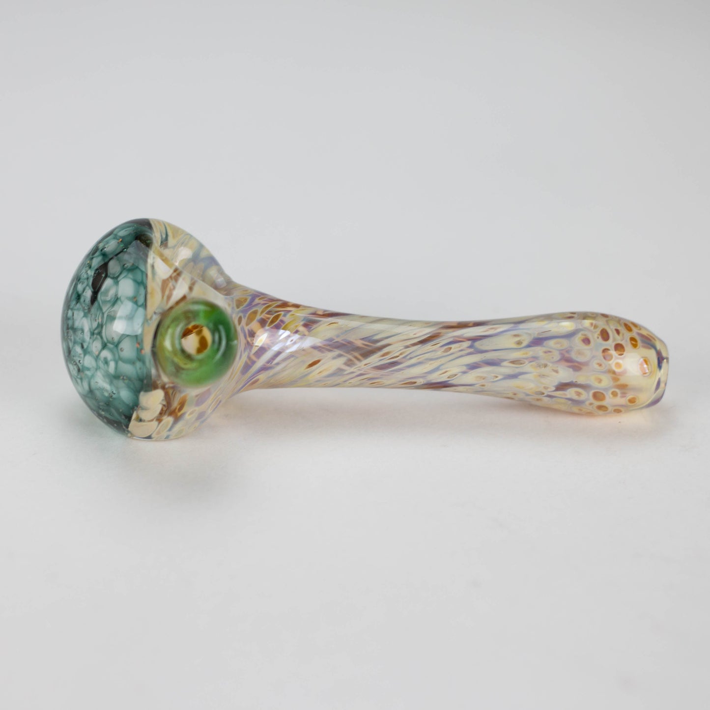 Shine Glassworks | Frit Crushed Opal Honeycombe pipe - Made in Canada