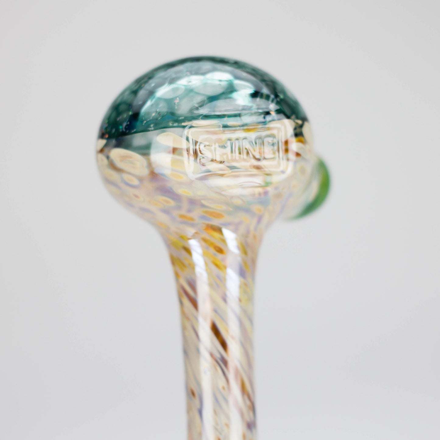 Shine Glassworks | Frit Crushed Opal Honeycombe pipe - Made in Canada