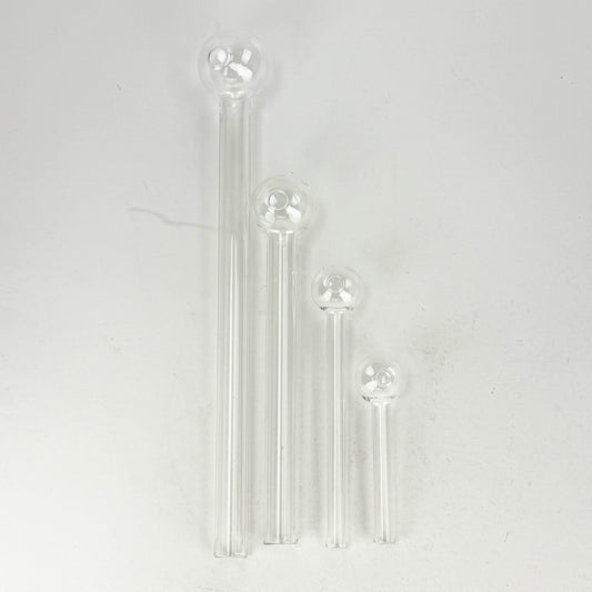High Quality Glass Oil Burner – Clear (4", 6", 8", 12")