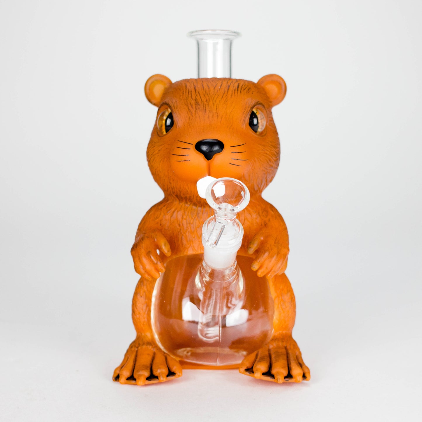 9" Arsenal Beaver Buddy Waterpipe – Brown [SMKZ184]