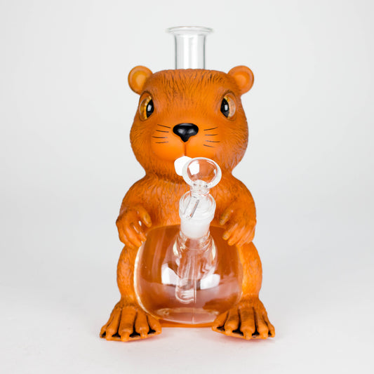 9" Arsenal Beaver Buddy Waterpipe – Brown [SMKZ184]