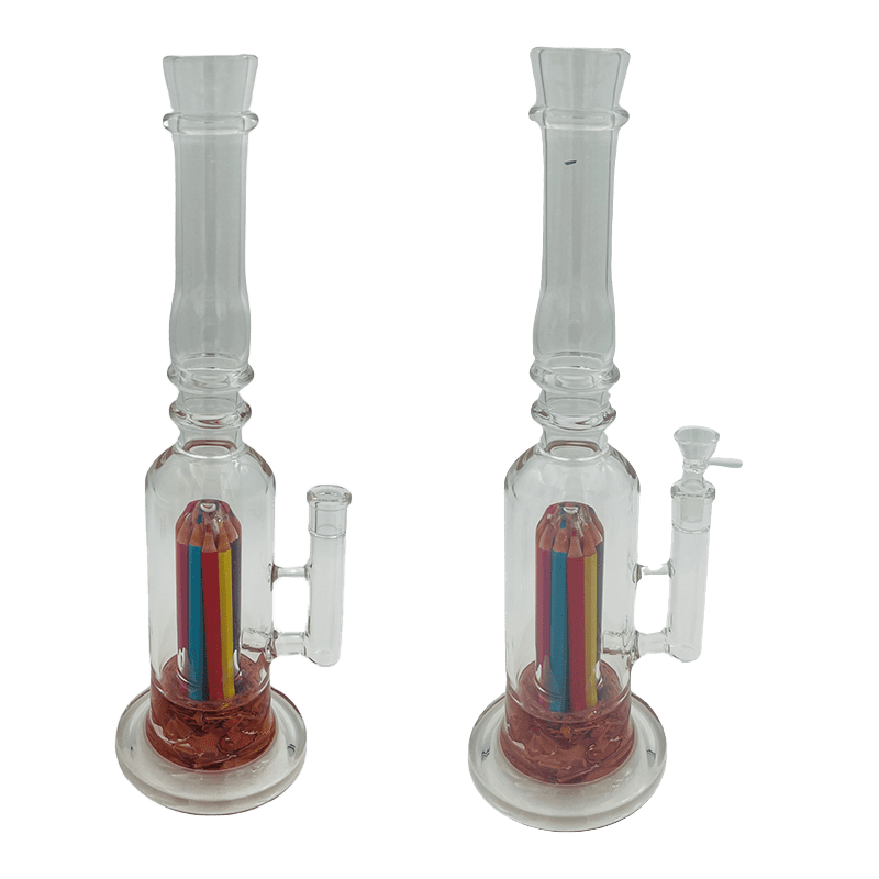 16" Assorted Center Piece Glass Waterpipe – 14mm Bowl
