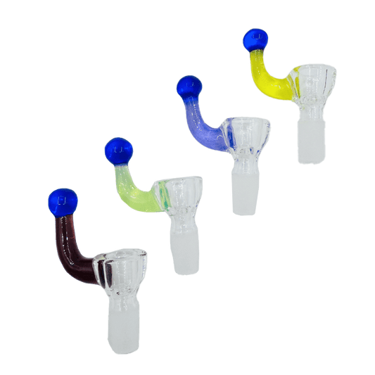 Color Handle Glass Bowl - Assorted (CC489)