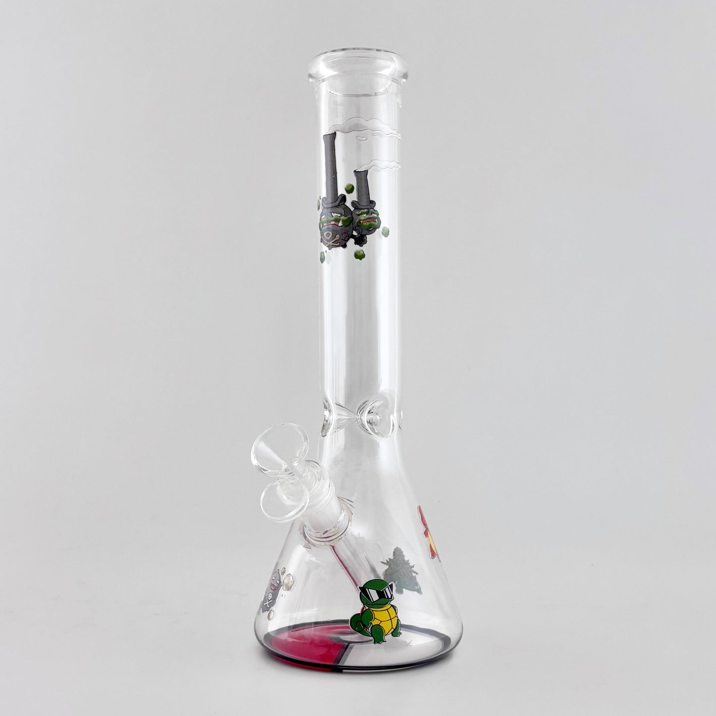 12" Anime-Themed Beaker Bongs – 4mm Thick Glass