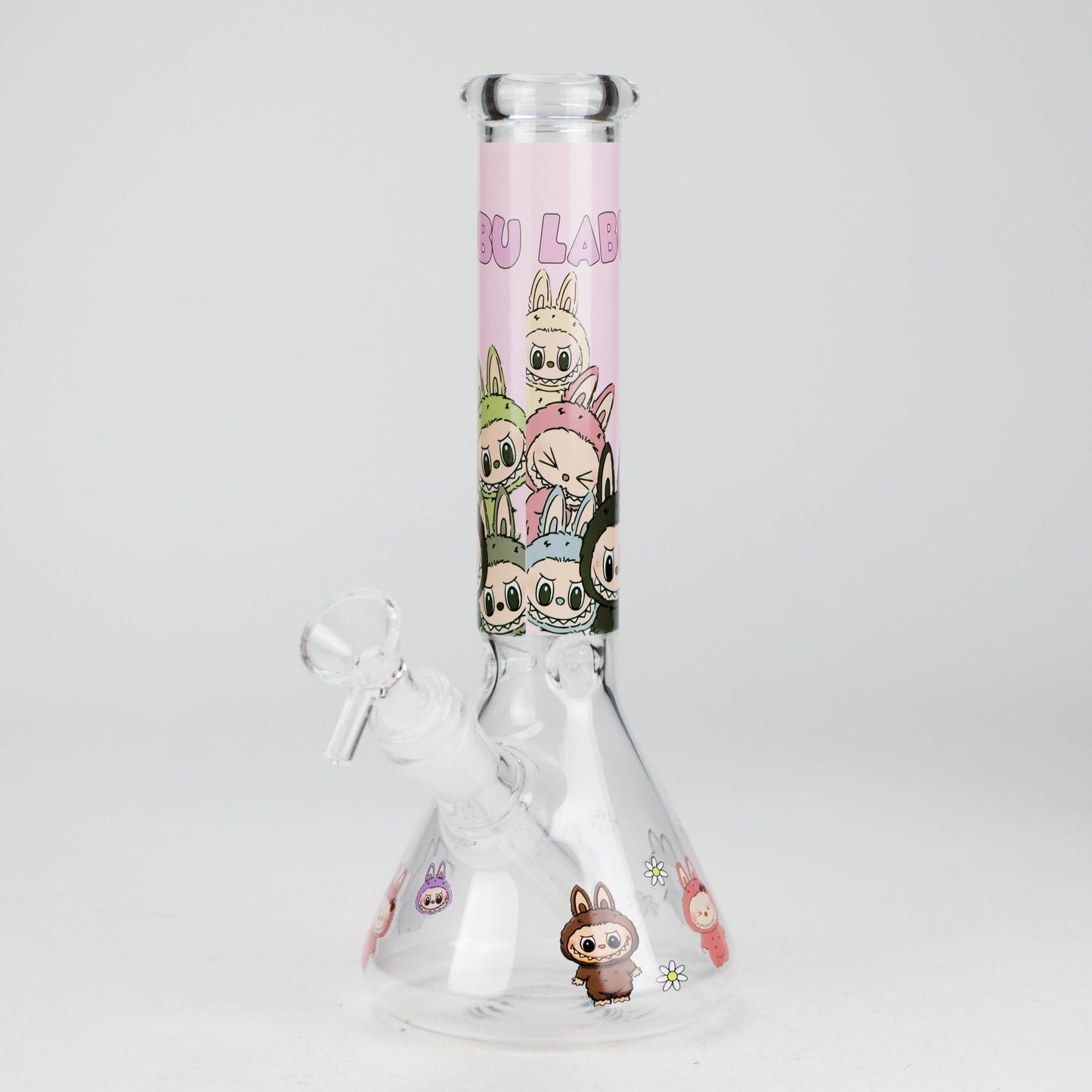 10" Catton Girl Design Glass Beaker Bong