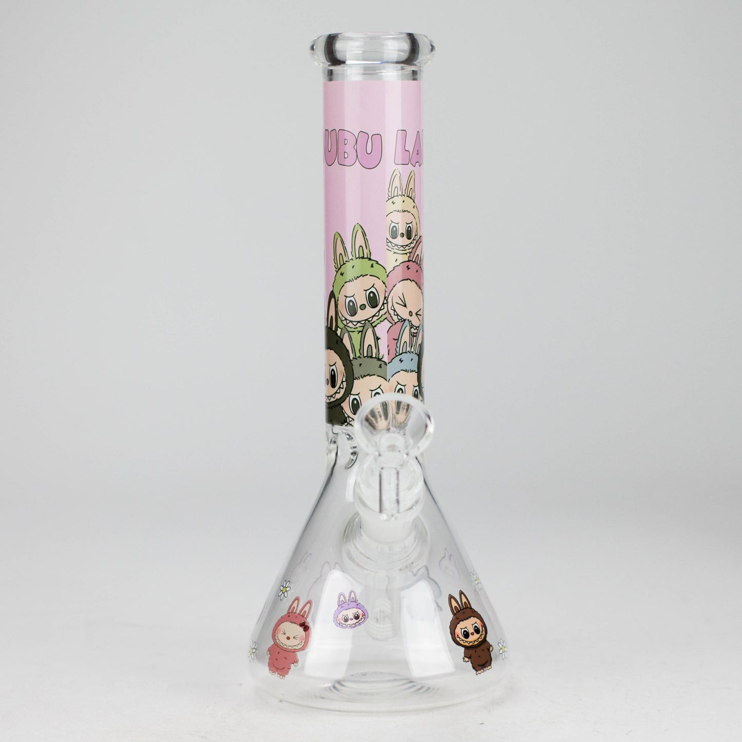 10" Catton Girl Design Glass Beaker Bong
