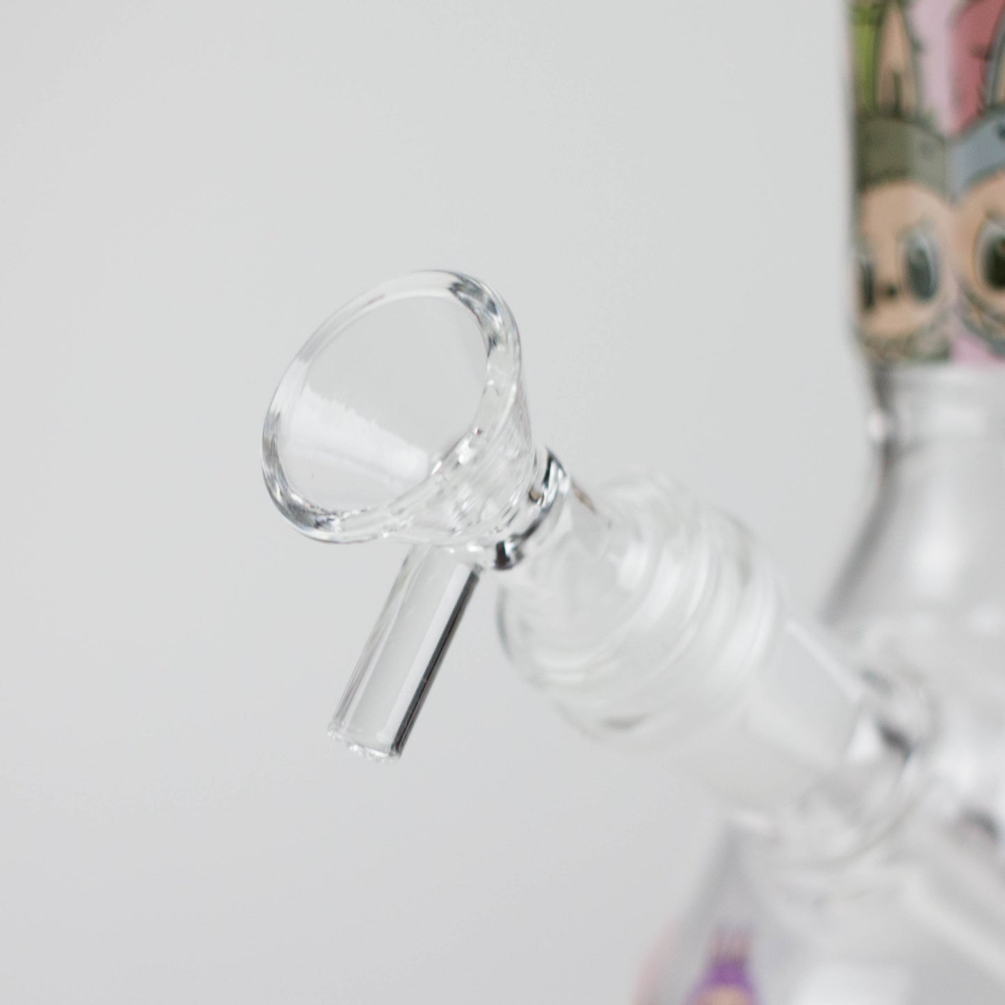 10" Catton Girl Design Glass Beaker Bong