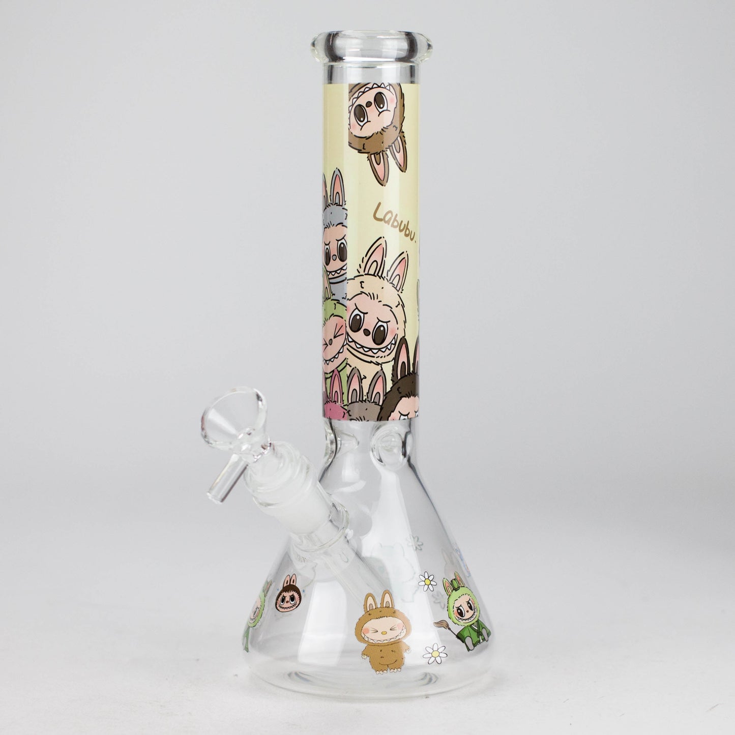 10" Catton Girl Design Glass Beaker Bong