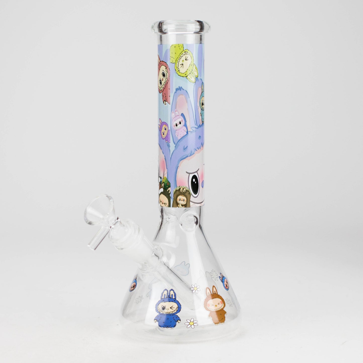 10" Catton Girl Design Glass Beaker Bong