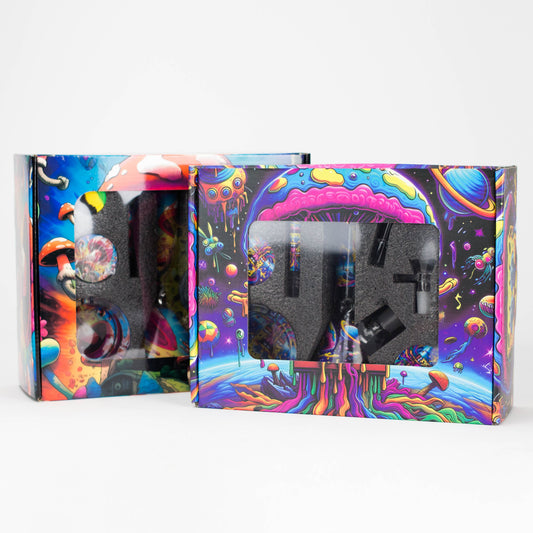 10-in-1 Smoke Set with Weed Design Complete Smoking Kit