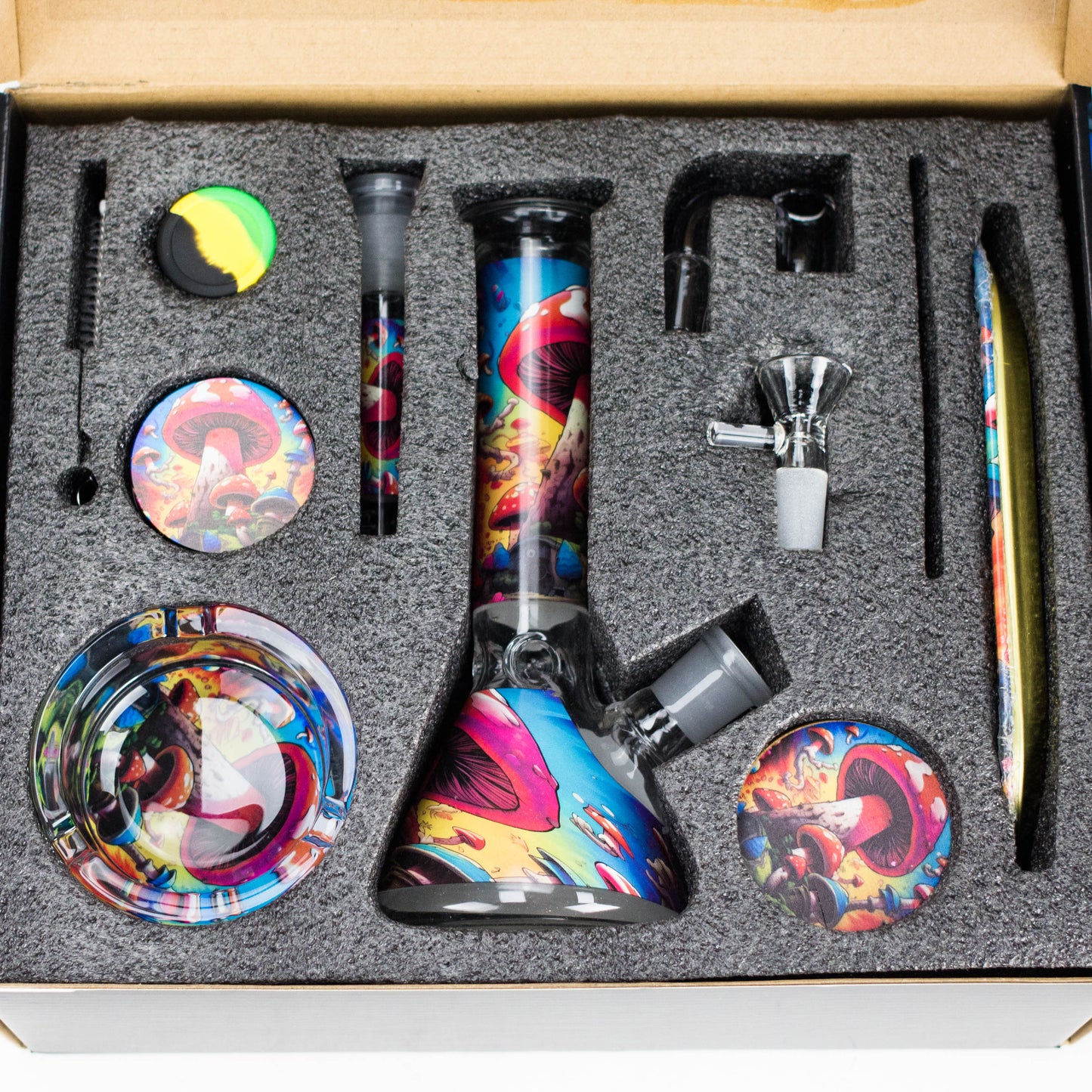10-in-1 Smoke Set with Weed Design Complete Smoking Kit