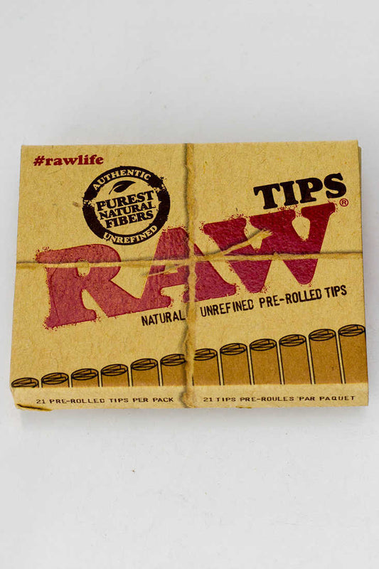 Raw Rolling paper pre-rolled filter tips