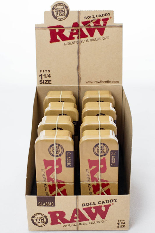 Raw 1-1/4 roll caddy metal roll case