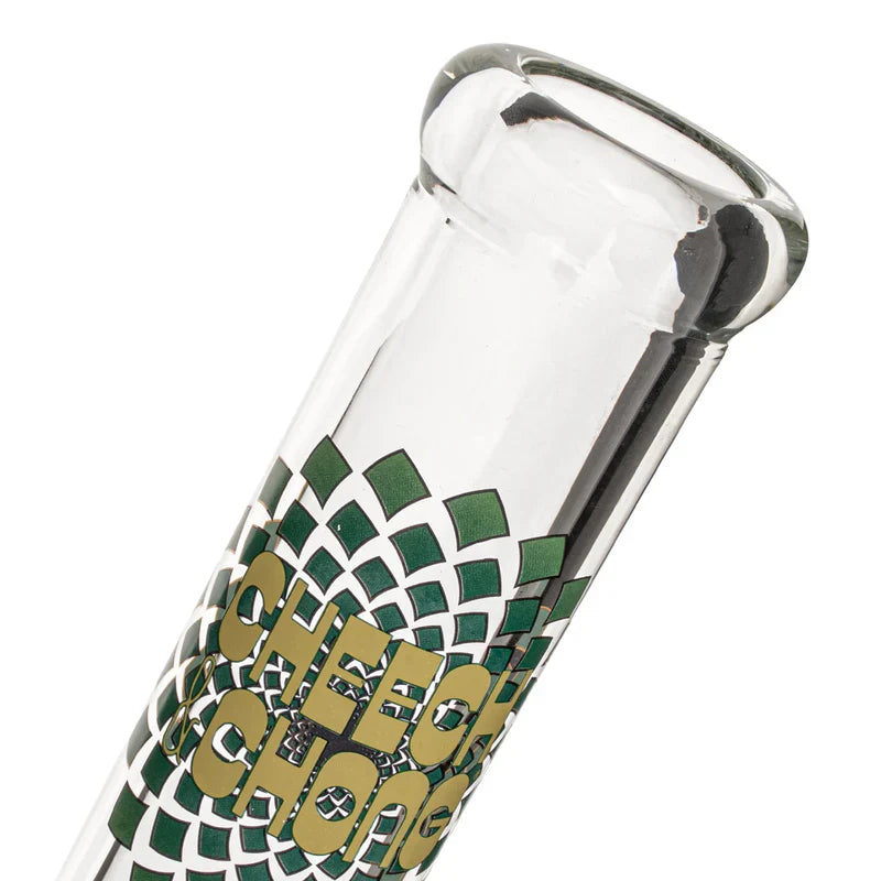 Cheech & Chong® Glass | 15" 7mm Thick Fibonacci Beaker Base Water Pipe [CC163]