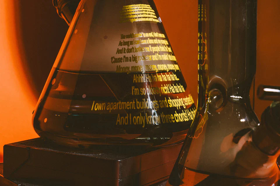 Cheech & Chong® Glass | 10" Stoners in Space Beaker Base Water Pipe [CC157]