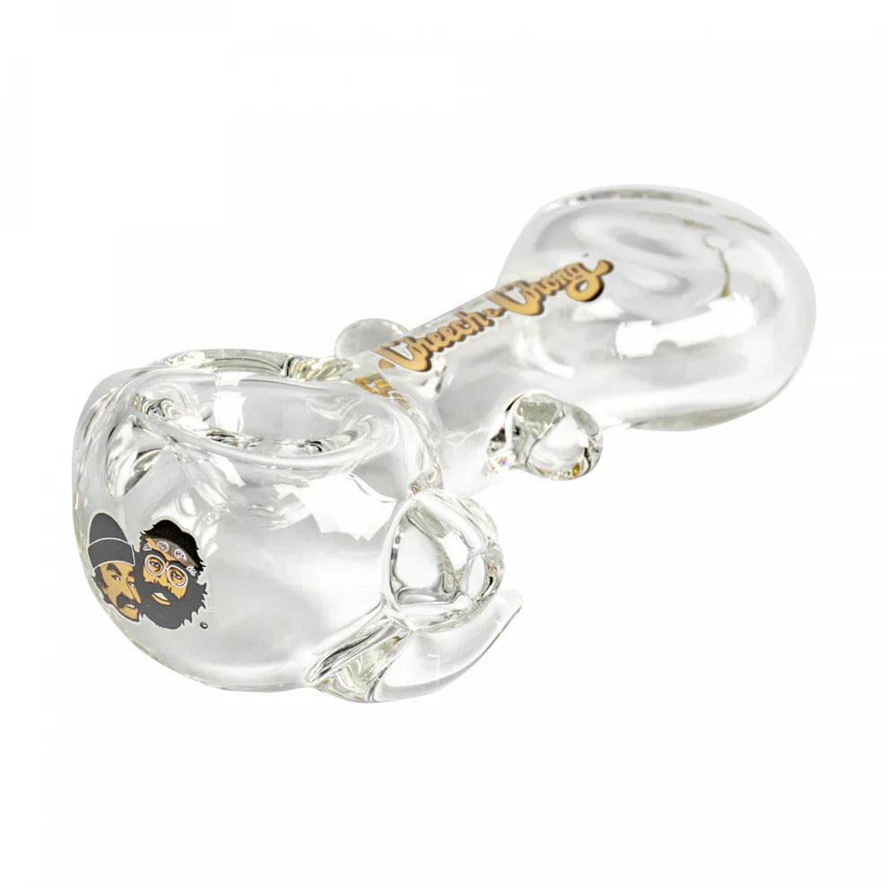 Cheech & Chong® Glass | 4.25" Clear Far Out Man Hand Pipe