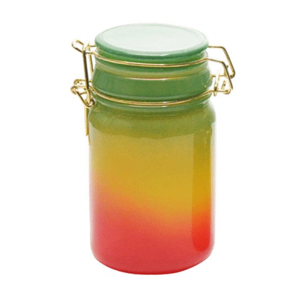 Rainbow Color Glass Storage Jar-Multiple Sizes Available [SMKZ-140]