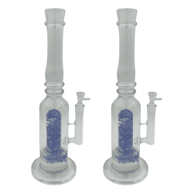 16" Assorted Center Piece Glass Waterpipe – 14mm Bowl