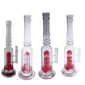 16" Assorted Center Piece Glass Waterpipe – 14mm Bowl
