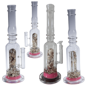 16" Assorted Center Piece Glass Waterpipe – 14mm Bowl