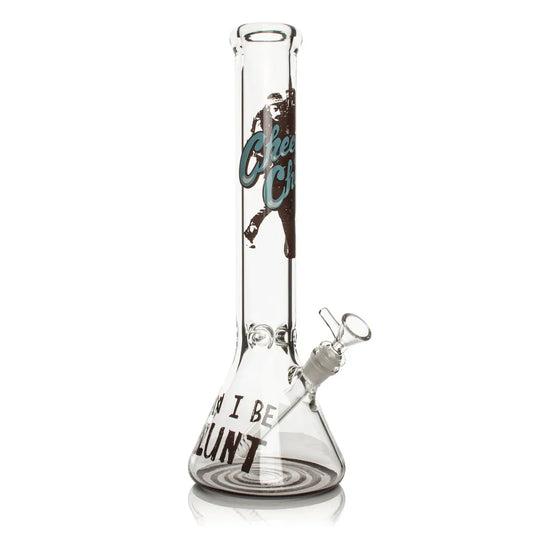 Cheech & Chong® Glass | 15" 7mm Thick Can I Be Blunt Beaker Base Water Pipe [CC165]