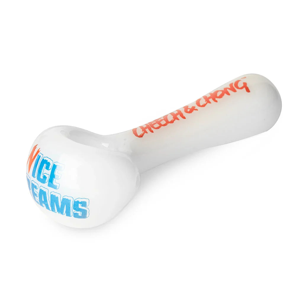 Cheech & Chong® Glass | 4.5" Nice Dreams Hand Pipe W/Ash Catcher Mouthpiece